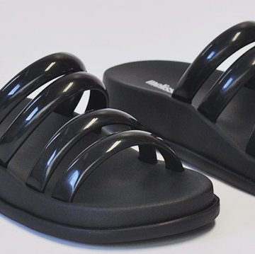 Soft Wave Sandal in Black – Melissa Shoes