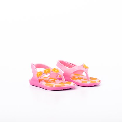 Sandália Mini Melissa Sunny + Fábula Baby Rosa
