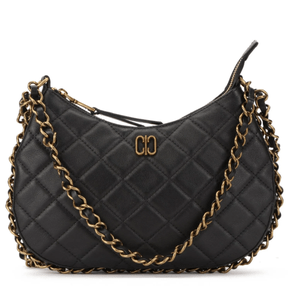 Bolsa Carmim Belfast Couro Preto