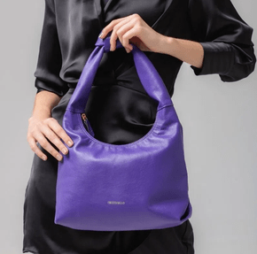 Bolsa Cecconello Bree Couro Roxa
