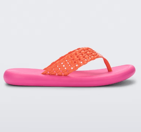 Chinelo Melissa Possession Flip Flop Rosa/Laranja