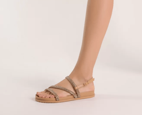 Papete Anacapri 3 Tiras Glam Nude