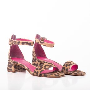 Sandália Carrano Suede Onça