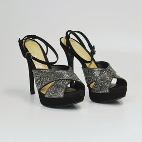 Sandália Schutz Tiras Cruzadas Cristal