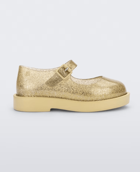 Sapatilha Mini Melissa Lola Baby Amarelo Gliter