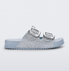 Slide Melissa Cozy Glitter Azul