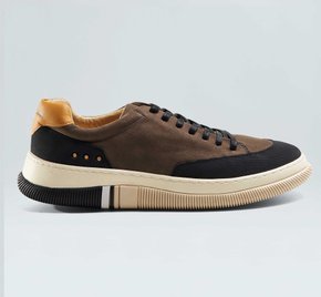 Tênis Osklen Hybrid Laces Nobuck Marrom/Preto