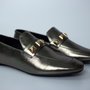 Loafer Carrano Couro Metal