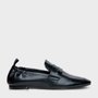 Loafer Carrano Franzido Couro Preto