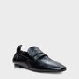 Loafer Carrano Franzido Couro Preto