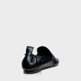 Loafer Carrano Franzido Couro Preto